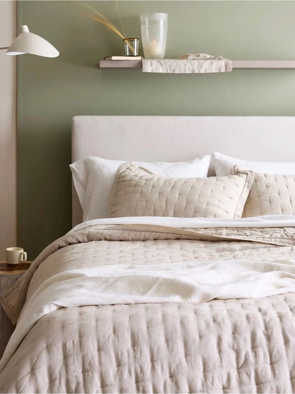 Quince European Linen Dream Quilt in Sand King/Cal King 985